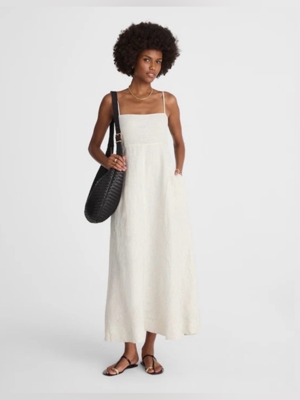 ✨Madewell (EUC) Striped Empire Maxi Dress Size S✨